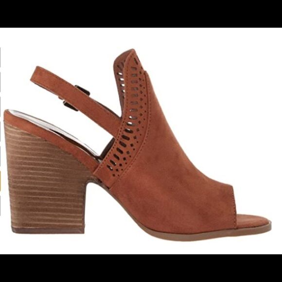Carlos by Carlos Santana Sandal Women's Size 8 Brown Block Heel Open Toe - Picture 2 of 11